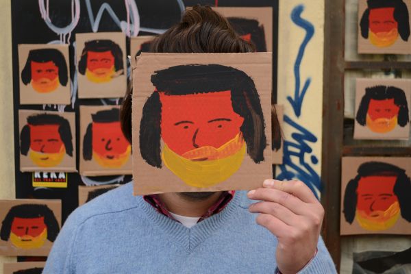 Flag portrait Roel Berlin