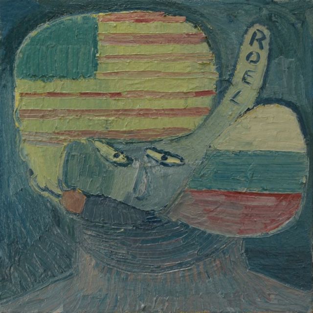 ZelfportretmetUSARussianFlag